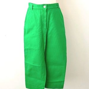 Vintage Byblos Italian Green Capri Pants